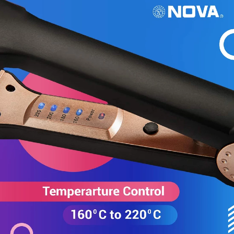 Nova NHS 901 Temperature Control Hair Straightner, 450 g-2.webp